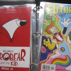Two binders 9 lb. full of unread/ cared for futurama, direct edition and oldies.